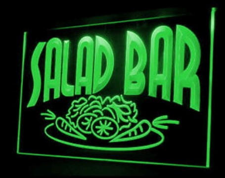 Salad Bar Cafe LED Neon Sign